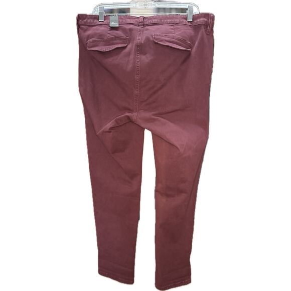 Torrid Women's Straight Leg Pants in Burgundy - Picture 2 of 8